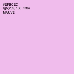 #EFBCEC - Mauve Color Image