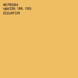 #EFBD64 - Equator Color Image