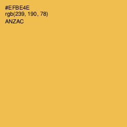 #EFBE4E - Anzac Color Image