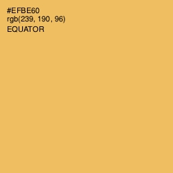 #EFBE60 - Equator Color Image