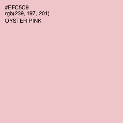 #EFC5C9 - Oyster Pink Color Image