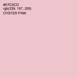 #EFC5CD - Oyster Pink Color Image