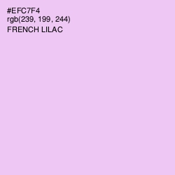 #EFC7F4 - French Lilac Color Image
