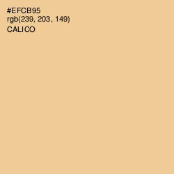 #EFCB95 - Calico Color Image