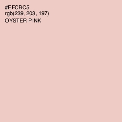 #EFCBC5 - Oyster Pink Color Image