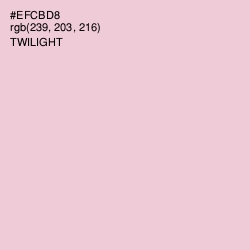 #EFCBD8 - Twilight Color Image