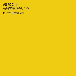 #EFCC11 - Ripe Lemon Color Image