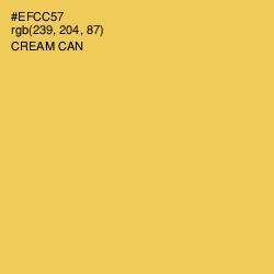 #EFCC57 - Cream Can Color Image