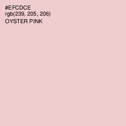 #EFCDCE - Oyster Pink Color Image