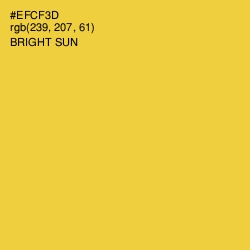 #EFCF3D - Bright Sun Color Image