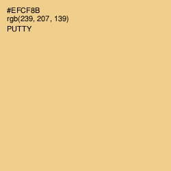 #EFCF8B - Putty Color Image