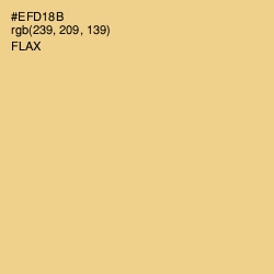 #EFD18B - Flax Color Image