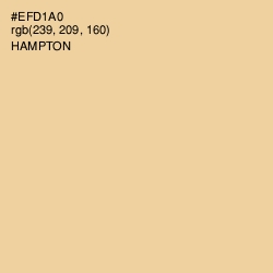 #EFD1A0 - Hampton Color Image