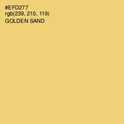 #EFD277 - Golden Sand Color Image