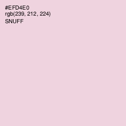 #EFD4E0 - Snuff Color Image