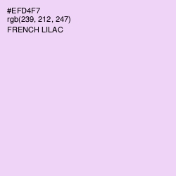 #EFD4F7 - French Lilac Color Image