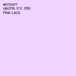 #EFD4FF - Pink Lace Color Image