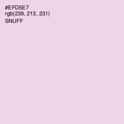 #EFD5E7 - Snuff Color Image