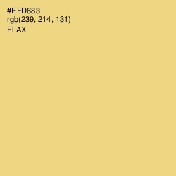 #EFD683 - Flax Color Image