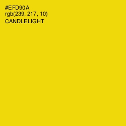 #EFD90A - Candlelight Color Image