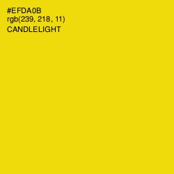 #EFDA0B - Candlelight Color Image