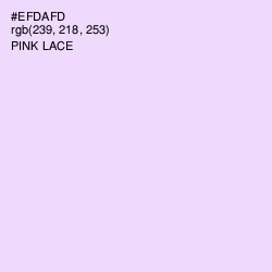 #EFDAFD - Pink Lace Color Image