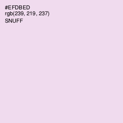 #EFDBED - Snuff Color Image