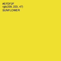#EFDF2F - Sunflower Color Image