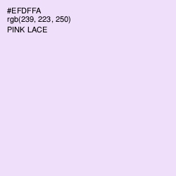 #EFDFFA - Pink Lace Color Image