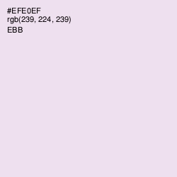 #EFE0EF - Ebb Color Image