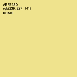 #EFE38D - Khaki Color Image