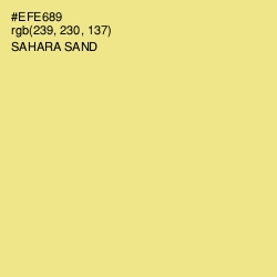 #EFE689 - Sahara Sand Color Image