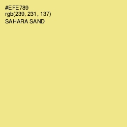 #EFE789 - Sahara Sand Color Image