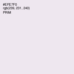 #EFE7F0 - Prim Color Image