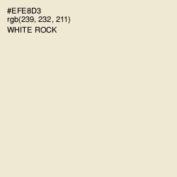#EFE8D3 - White Rock Color Image