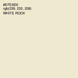 #EFE9D0 - White Rock Color Image