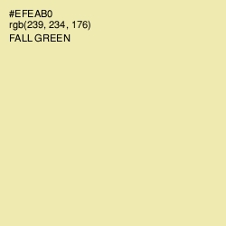 #EFEAB0 - Fall Green Color Image