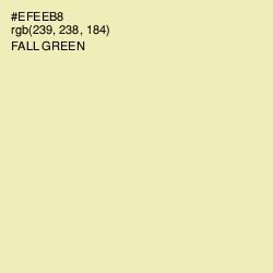 #EFEEB8 - Fall Green Color Image