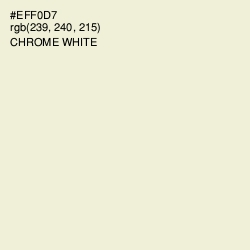#EFF0D7 - Chrome White Color Image