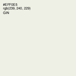 #EFF0E5 - Gin Color Image