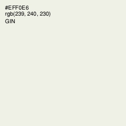 #EFF0E6 - Gin Color Image