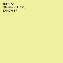 #EFF1A1 - Sandwisp Color Image