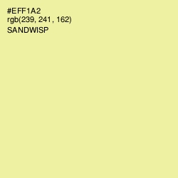 #EFF1A2 - Sandwisp Color Image