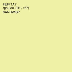 #EFF1A7 - Sandwisp Color Image