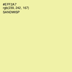 #EFF2A7 - Sandwisp Color Image