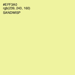 #EFF3A0 - Sandwisp Color Image