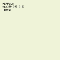 #EFF3D8 - Frost Color Image