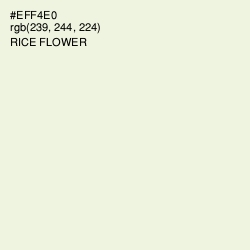 #EFF4E0 - Rice Flower Color Image