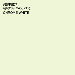 #EFF5D7 - Chrome White Color Image