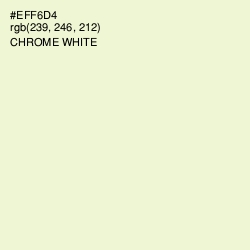 #EFF6D4 - Chrome White Color Image